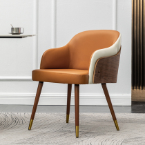 Modern light and luxurious solid wood dining chair Chair Makeup Chair Home Table Book Table And Chairs Designer Restaurant Backrest Chair