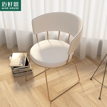 Girl makeup chair net red chair modern simple Nordic light luxury back chair bedroom desk chair dresser stool