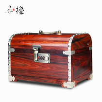 Redwood jewelry box large-capacity jewelry jewelry box big red and sour branch box solid wood wedding storage box