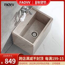 Marble courtyard mop pool balcony stone outdoor pool outdoor stone mop pool control Pier pool natural