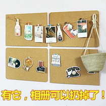 Cork board Photo Wall rectangular with adhesive back personalized photo board cork wall sticker school kindergarten billboard creative diy free match theme wall bulletin board note board display board