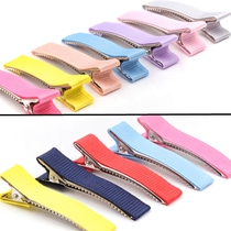 (10) Handmade hairclip diy color half-pack duckbill children headgear clip diy candy color hair accessories