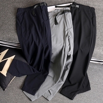 Cattle goods fast moisture absorption fast dry technology fabric Summer men buckle belt casual pants tide man