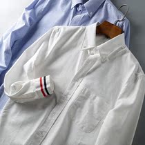 Joker does not pick people foreign trade Mens factory cut tail goods cotton-dyed lapel long sleeve shirt mens clothing