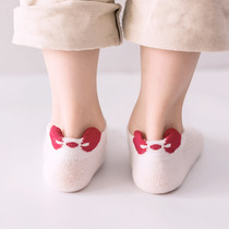Girls socks thin childrens socks shallow spring and autumn summer cotton boat Socks cute children baby Summer breathable