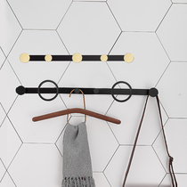 Punch-free Nordic clothes hook rack bedroom wall Wall Wall creative hanger light luxury clothes adhesive hook