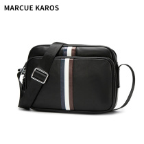 MK single-shoulder bag male leather slanting shoulder bag 2022 new fashion business small backpack large-capacity male bag