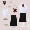 White long sleeved women+black long skirt+wine red bow tie with badge as a gift