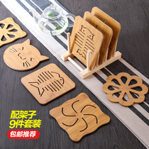 wood creative dining table cushion dish pad insulated cushion home thermal pad casserole pad bowl cup pad