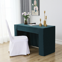Conference table cover customised rectangular pure colour minimalist exhibition table dessert table cover banquet table Boutique upscale