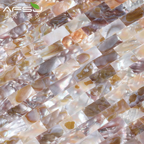 afsj shell mosaic Natural colorful sea flowers Mediterranean entrance living room background wall bathroom tiles