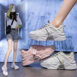 黑觅2020情侣款老爹鞋女透气百搭女鞋网面休闲男鞋百搭小白运动鞋