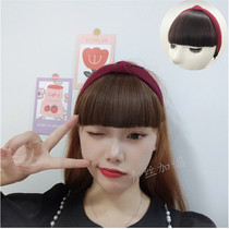 Wig Liu Hai with hair hoop Girl Qi Liu Haihou Thick Wig Sheet Hair Stirrup Nature Invisible and No Mark Leave Stream Sea