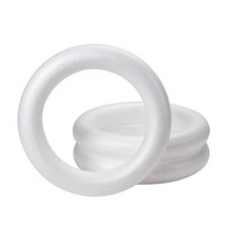 DIY foam white billet circle ring Wedding garland Christmas decoration supplies Handmade materials