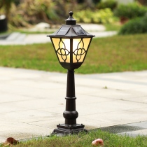 Solar garden light outdoor waterproof simple creative lawn lamp outdoor home garden villa aisle straw lamp
