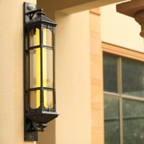 Outdoor Wall Lamp Induction Light Control Waterproof Gate Garden Light Creativity Brief Outdoor Aisle Veranda Villa Courtyard Lamp