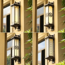 Solar Wall Lamp Outdoor Waterproof Courtyard Lamp New Chinese Outdoor Super Bright Garden Terrace Villa Gate External Wall Lamp