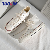 China's high-top canvas shoes women's ulzzang new tide student 2021 Joker spring ins small white board shoes