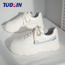 Tuo small white shoes female 2021 spring new ins tide Joker explosions board shoes Korean students casual sports shoes