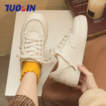 Tuo 2021 new spring white shoes children ins tide sports street red net thick bottom Joker spring and autumn dad