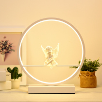 Tmall Genie smart table lamp voice voice dialogue bedside lamp little Angel night light sound lamp bedroom ins girl wedding room table lamp Tanabata Valentines Day night light romantic flirting