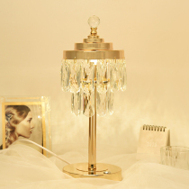 Light luxury bedside lamp bedroom ins girl style creative warm romantic Net red bedside lamp Crystal simple modern