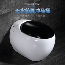 Waterless box electric toilet small family type home toilet water saving toilet ultra-swirling black egg-shaped poop