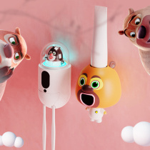 Bear Infested Intelligent Child Toothbrush Sterilizer Toilet Free of perforated Shelf Suction Wall Creative Ultraviolet Germicidal