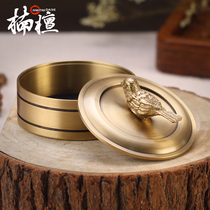 Pure copper ashtray with cover large Nordic luxury ashtray creative personality trend home living room office ornaments