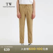 TeenieWeenie bear mens clothing 2021 autumn new loose straight overalls casual long pants tide