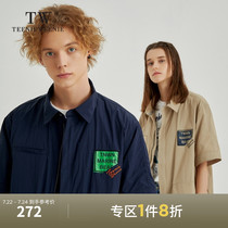 TeenieWeenie bear mens clothing 2021 summer new short-sleeved shirt tooling thin cardigan jacket tide