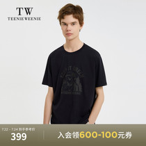 TeenieWeenie bear mens clothing 2021 autumn new short-sleeved cartoon printing T-shirt Korean version loose tide