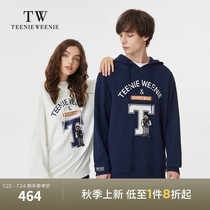 TeenieWeenie Bear mens clothing 2021 autumn new hooded printed sweater loose casual top tide