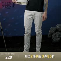 TeenieWeenie Bear mens summer Korean fashion slim simple loose trousers straight jeans