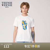 TeenieWeenie Bear mens Korean version of fashion casual printing round neck short-sleeved T-shirt summer mens top tide