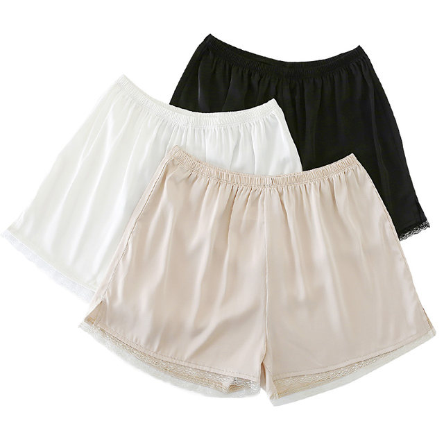 Safety pants anti-glare female not curling summer thin section can wear ice silk seamless leggings fat mm insurance shorts Safety pants anti-glare female not curling summer thin section can wear ice silk seamless leggings fat mm insurance shorts