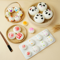 Simulation Package Submodel Fake Steamed Buns Flower Rolls Water Dumplings Steam Cage Props Kindergarten Shake Sound Whole Demagogic Nets Red Decompression Toys