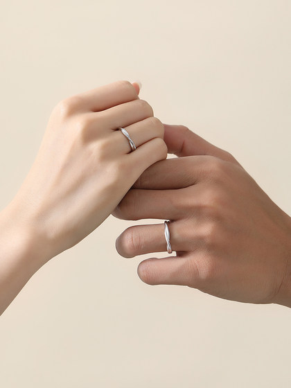 Mobius Ring 999 Foot Silver Ring Couple Ring A 쌍의 틈새 디자인 생일 선물 남자 친구와 여자 친구 Mobius Ring 999 Foot Silver Ring Couple Ring A 쌍의 틈새 디자인 생일 선물 남자 친구와 여자 친구