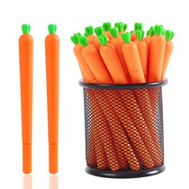 Creative Carrot Medium Pen 0 5mm Cartoon Cute Black Pen Water Pen Red Radish Pen Students Learn Stationery