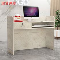 Creative Company Front Desk Reception Desk Minimalist Modern Shop Small Clothing Shop Counter Beauty Salon Desk Collection Silver Terrace