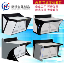 Monitor dispatch operating platform table to make luxury tech sense command center console thickened computer bench