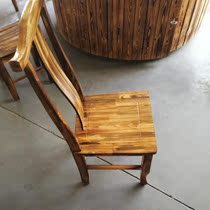 Firewood chicken ground pot chicken stove special chair iron pot stew stew horn chair simple Beijing chair bench bench