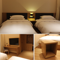 Hotel furniture Guest room single room bed by full set of board apartment Bed and breakfast Express chain standard room Double bed