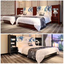 Express business hotel Hotel room rental house Single double bed Bunk bed Custom bed sofa furniture full set