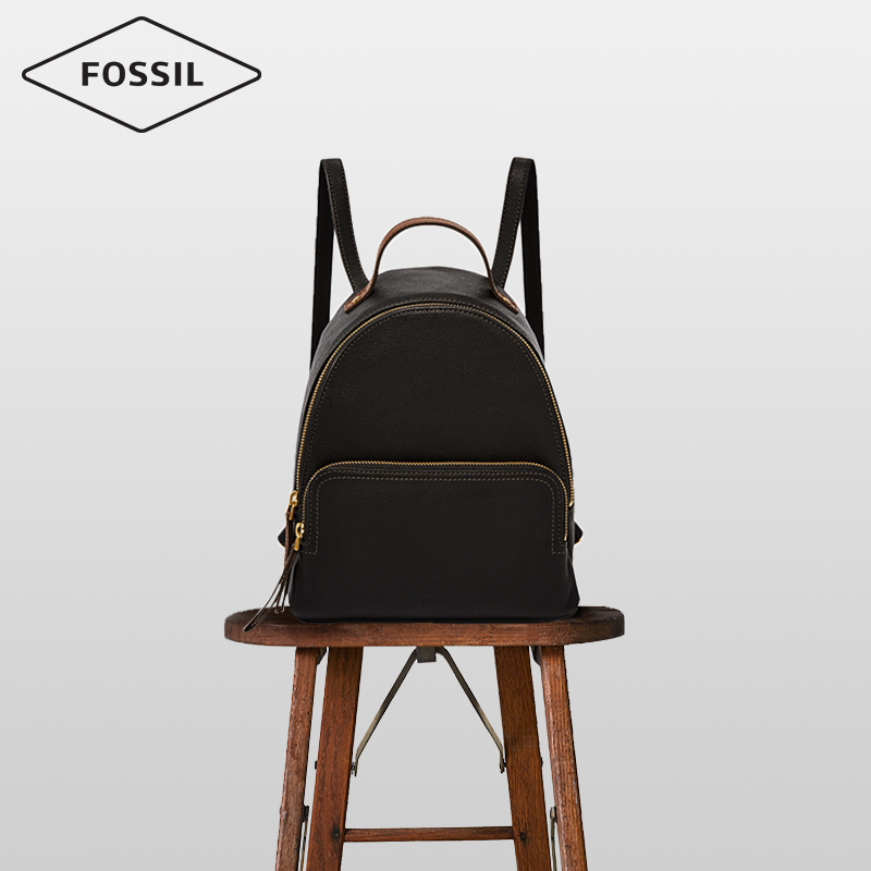 Fossil2019春夏新品摩登复古多功能牛皮双肩背包女SHB2101 Fossil2019春夏新品摩登复古多功能牛皮双肩背包女SHB2101