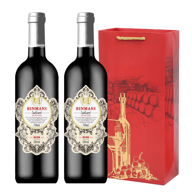 帕朗德法国进口稀有14度干红葡萄酒双支送礼礼盒红酒整箱