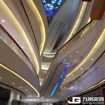Enhance gypsum special-shaped space personality creative modeling ceiling wall atrium Changsha manufacturer custom filled glass