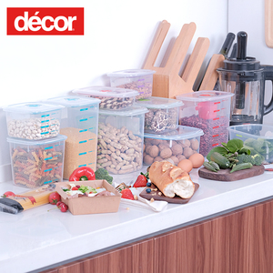 decor澳洲 原装进口塑料保鲜盒微波炉冰箱食品盒收纳储物盒长方形