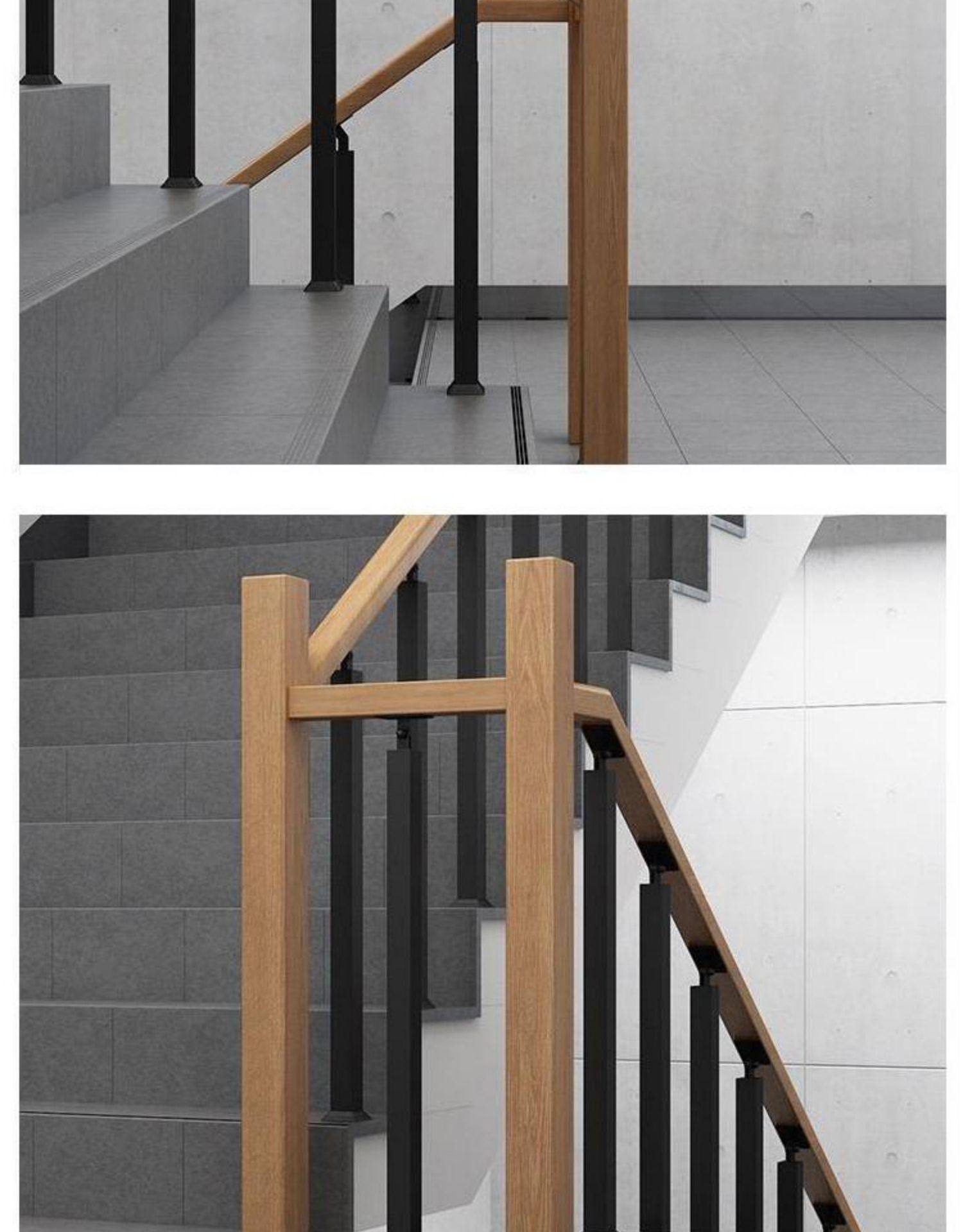 国产北欧实木楼梯扶手家用室内防护栏杆别墅立柱阁楼围栏铁艺标准