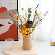Dry Flower Bouquet Living Room with Windy Dry Natural High-end Creative Friends Send a Little Flower Memorial Flower Decoration Flower